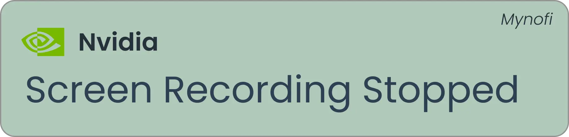 Shadowplay didn't save recording: Alert when Nvidia Shadowplay stops